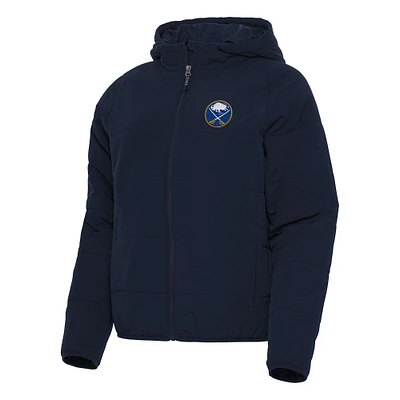 Women's Antigua Navy Buffalo Sabres Universe Full-Zip Puffer Jacket
