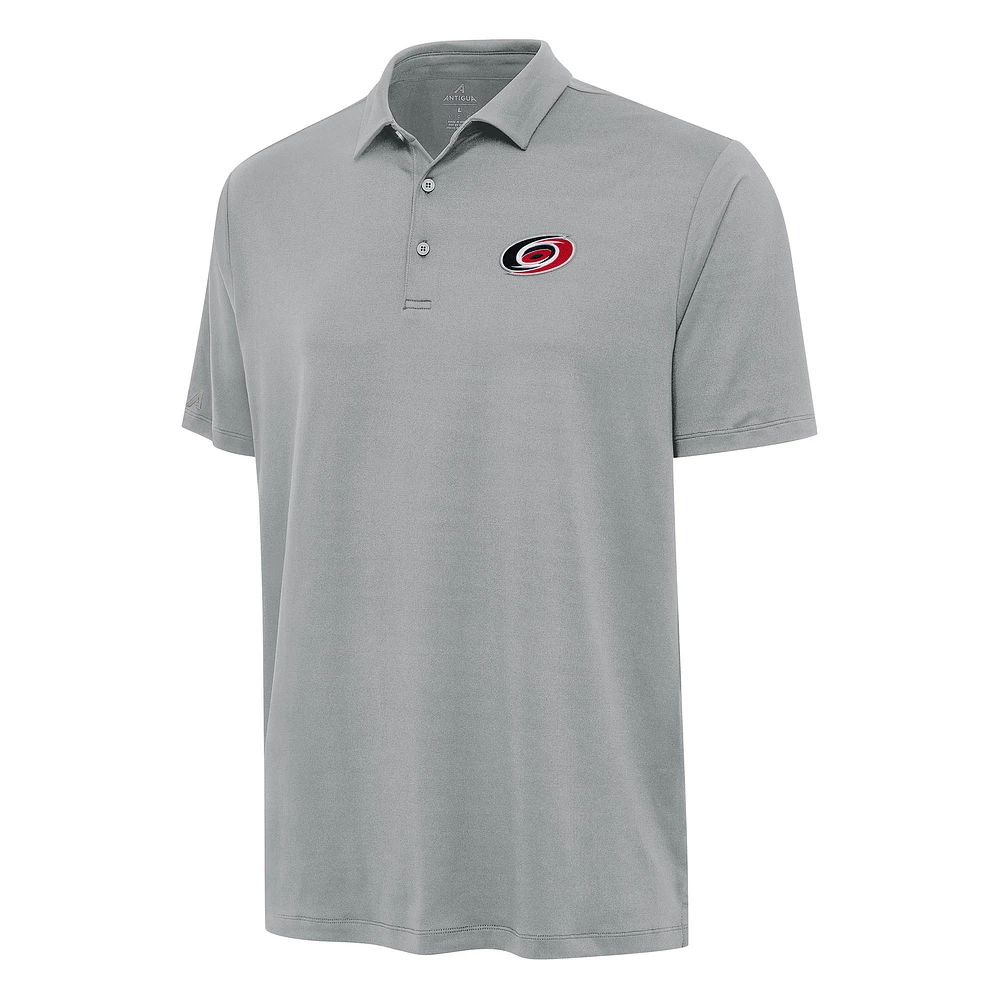 Men's Antigua Gray Carolina Hurricanes Reprocess Polo