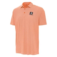 Men's Antigua Orange Anaheim Ducks Twine Polo