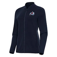 Women's Antigua Navy Colorado Avalanche Continual Full-Zip Jacket
