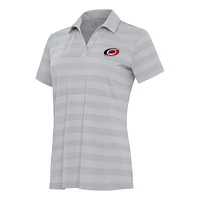 Women's Antigua Gray Carolina Hurricanes Tunnel Polo