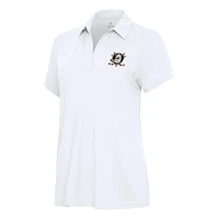 Women's Antigua White Anaheim Ducks Era Polo