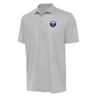 Men's Antigua Gray/White Buffalo Sabres Rings Polo