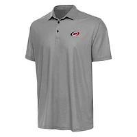 Men's Antigua Black/White Carolina Hurricanes Rings Polo