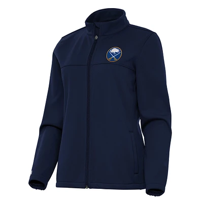 Women's Antigua Navy Buffalo Sabres Links 2 Full-Zip Golf Jacket