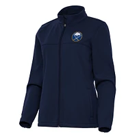Women's Antigua Navy Buffalo Sabres Links 2 Full-Zip Golf Jacket
