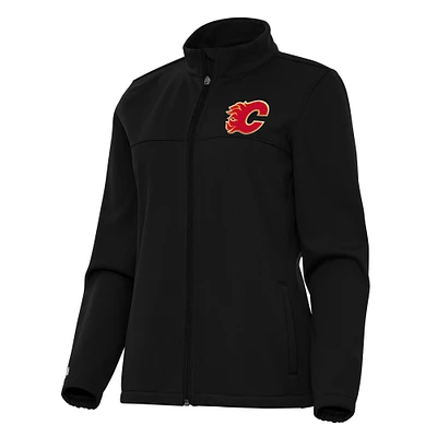 Women's Antigua Calgary Flames Links 2 Full-Zip Golf Jacket