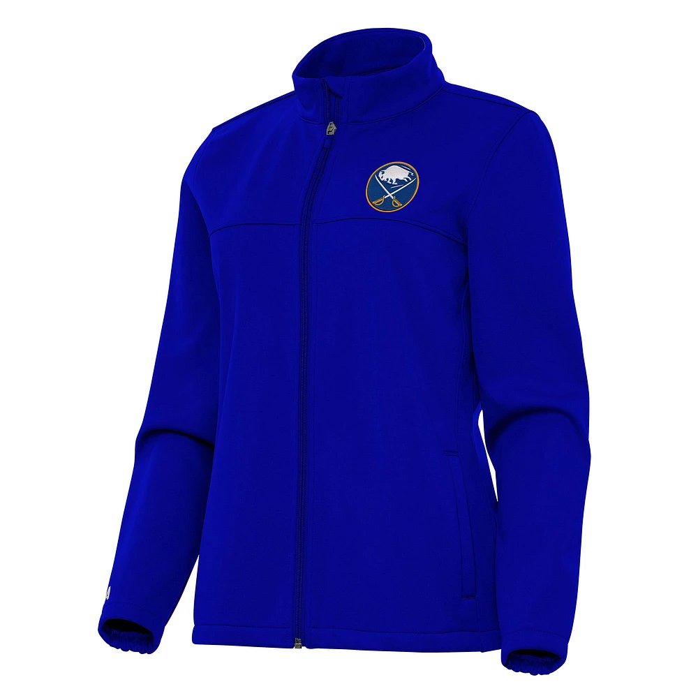 Women's Antigua Royal Buffalo Sabres Links 2 Full-Zip Golf Jacket