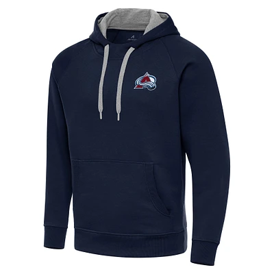 Men's Antigua Navy Colorado Avalanche Big & Tall Victory Pullover Hoodie