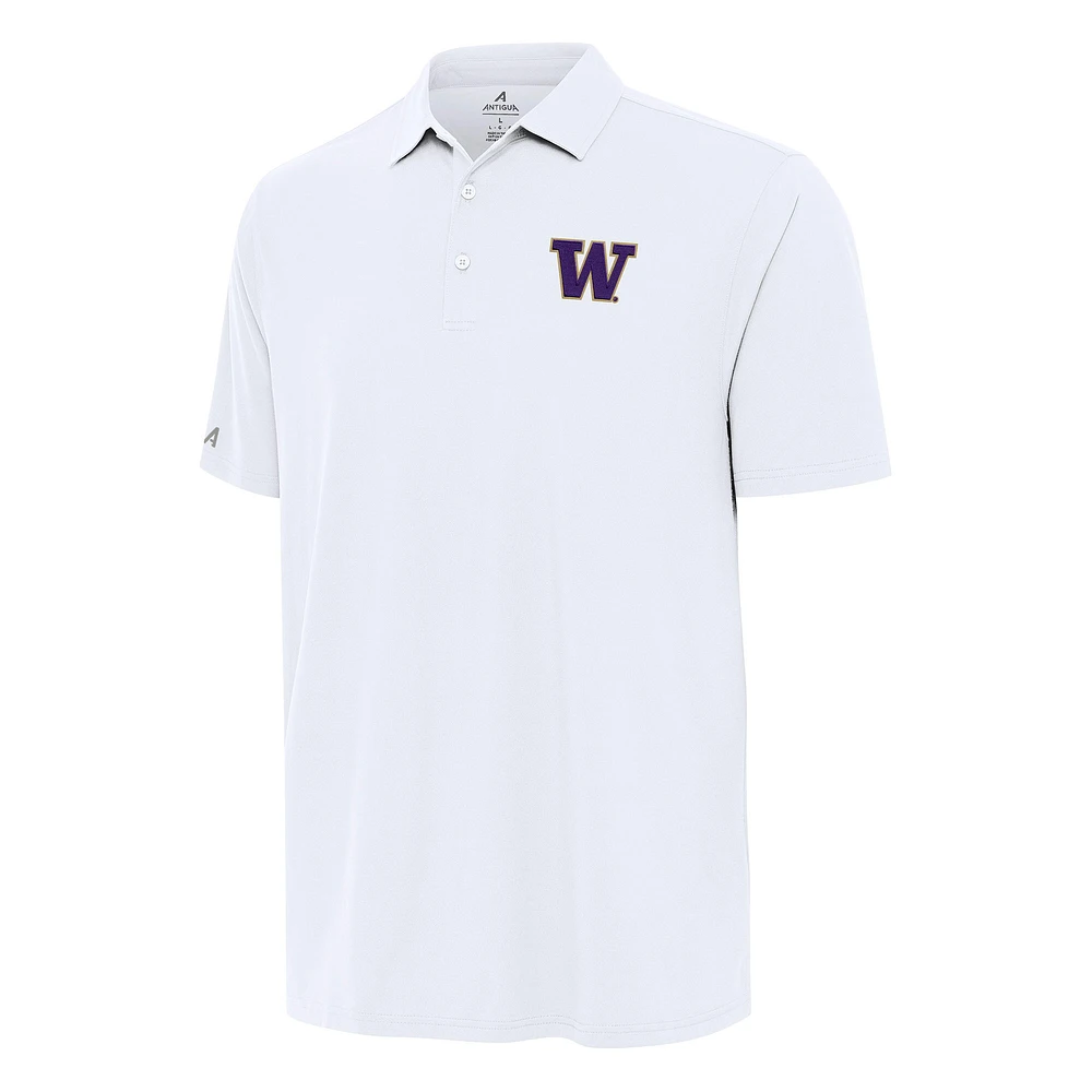 Men's Antigua White Washington Huskies Era Polo
