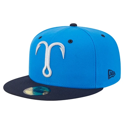 Men's New Era  Blue/Navy Tampa Tarpons Authentic Collection 59FIFTY Fitted Hat