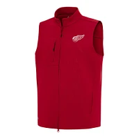 Men's Antigua Red Detroit Wings Demand Full-Zip Vest