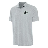 Men's Antigua  Heather Gray Dallas Stars Scheme Polo