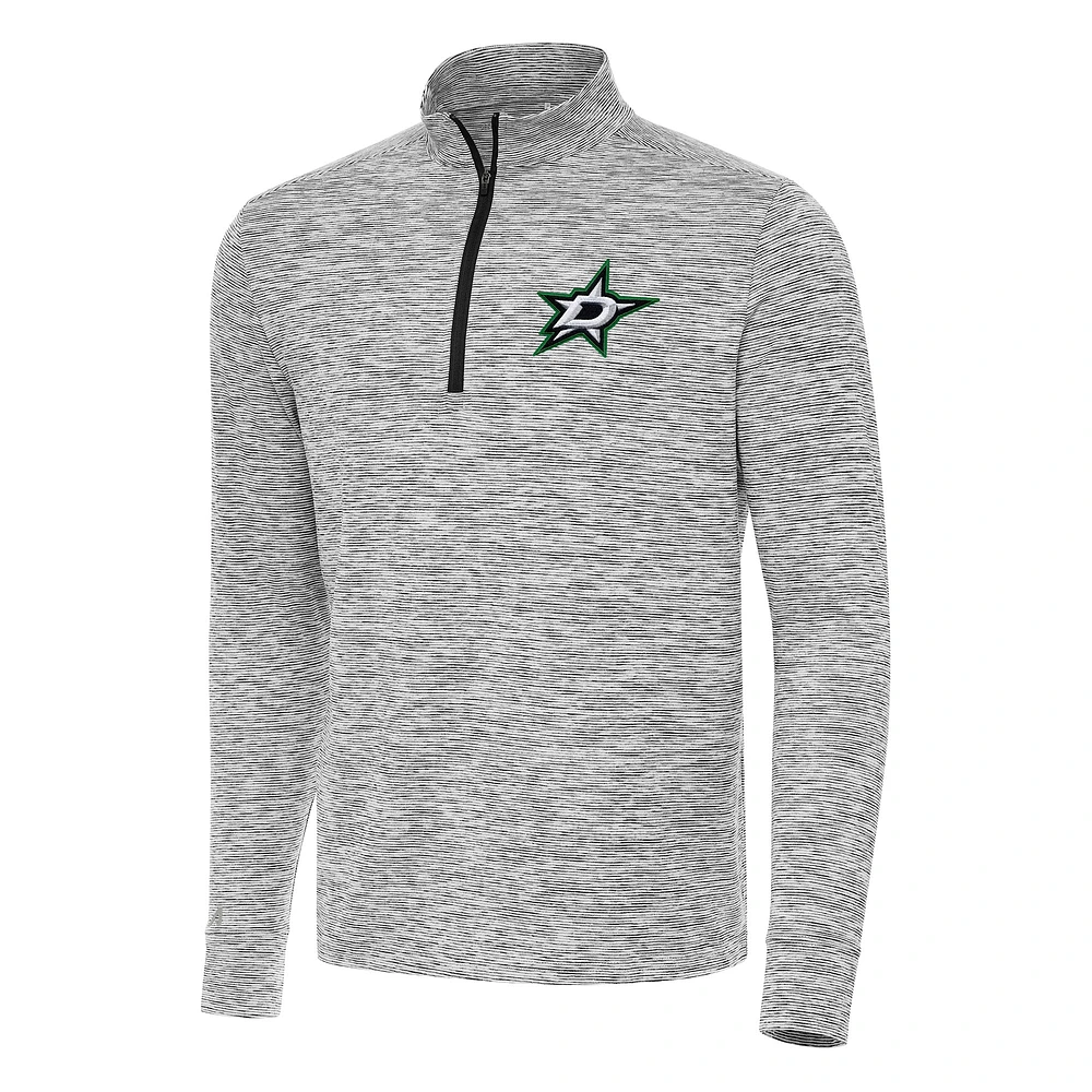 Men's Antigua Black Dallas Stars Cause Quarter-Zip Top