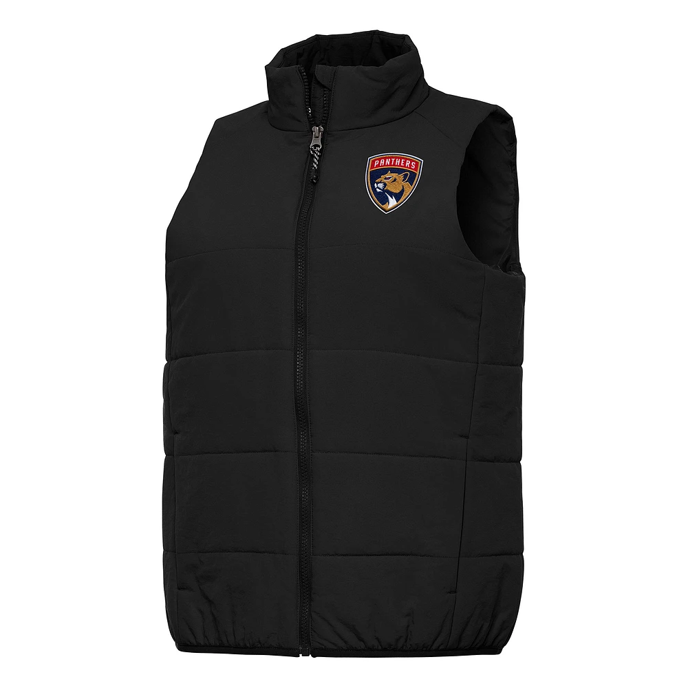 Women's Antigua Black Florida Panthers Experience Full-Zip Vest