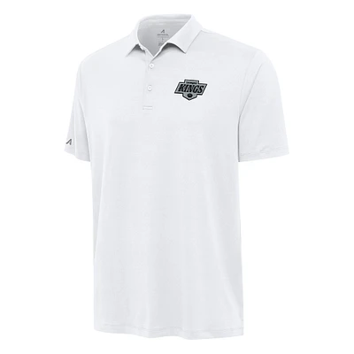 Men's Antigua White Los Angeles Kings Reprocess Polo