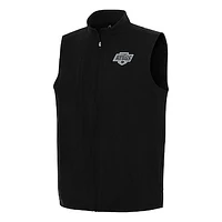 Men's Antigua Black Los Angeles Kings Regard Full-Zip Vest