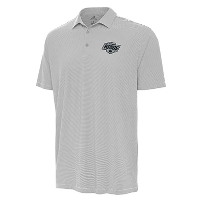 Men's Antigua Gray Los Angeles Kings Twine Polo