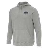Men's Antigua Heather Gray Los Angeles Kings Cloud Pullover Hoodie