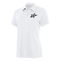 Women's Antigua White Dallas Stars Reprocess Polo