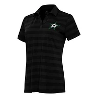 Women's Antigua Black Dallas Stars Tunnel Polo