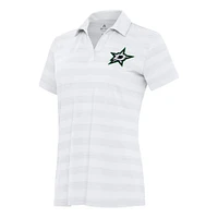 Women's Antigua White Dallas Stars Tunnel Polo