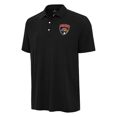 Men's Antigua  Black Florida Panthers Western Polo