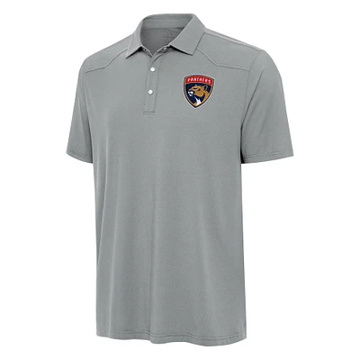 Men's Antigua  Gray Florida Panthers Western Polo