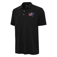 Men's Antigua  Black Columbus Blue Jackets Western Polo