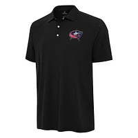 Men's Antigua  Black Columbus Blue Jackets Western Polo