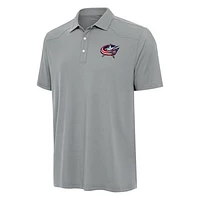 Men's Antigua  Gray Columbus Blue Jackets Western Polo