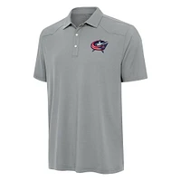 Men's Antigua  Gray Columbus Blue Jackets Western Polo