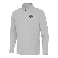 Men's Antigua  Gray Los Angeles Kings Twine Quarter-Zip Top
