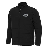 Men's Antigua Black Los Angeles Kings Swelter Full-Zip Puffer Jacket