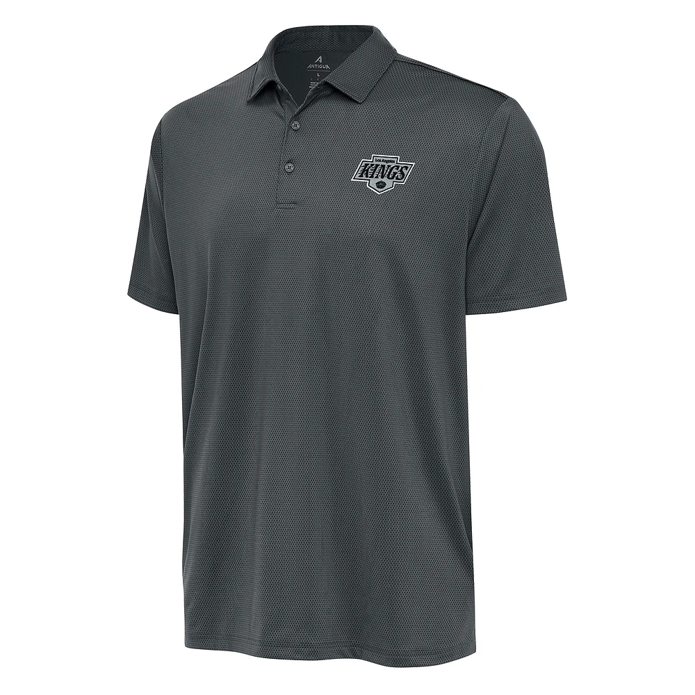 Men's Antigua Pewter Los Angeles Kings Big & Tall Ellipse Polo