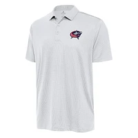 Men's Antigua  White Columbus Blue Jackets Big & Tall Ellipse Polo