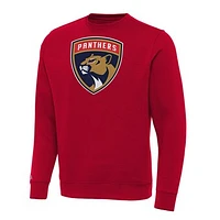 Men's Antigua Red Florida Panthers Big & Tall Victory Crewneck Pullover Sweatshirt