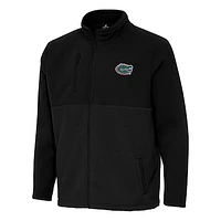 Men's Antigua Black Florida Gators Daily Fused Full-Zip Jacket