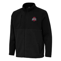 Men's Antigua Ohio State Buckeyes Daily Fused Full-Zip Jacket