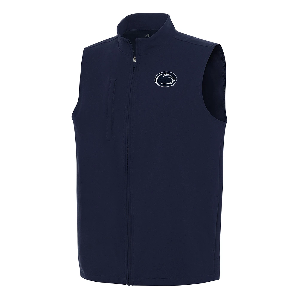 Men's Antigua Navy Penn State Nittany Lions Regard Full-Zip Vest