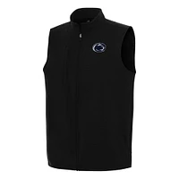Men's Antigua Black Penn State Nittany Lions Regard Full-Zip Vest