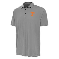 Men's Antigua Black Tennessee Volunteers Twine Polo