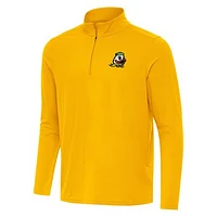 Men's Antigua Gold Oregon Ducks Intent Quarter-Zip Top