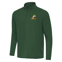 Men's Antigua Hunter Green Oregon Ducks Intent Quarter-Zip Top