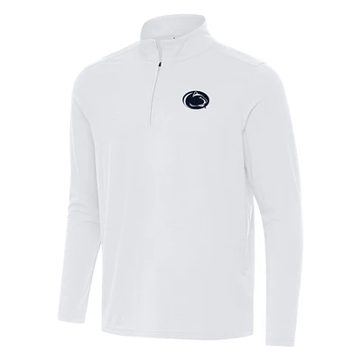 Men's Antigua White Penn State Nittany Lions Intent Quarter-Zip Top