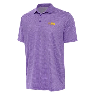 Men's Antigua Purple/White LSU Tigers Rings Polo