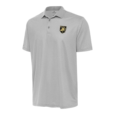 Men's Antigua Gray/White Army Black Knights Rings Polo