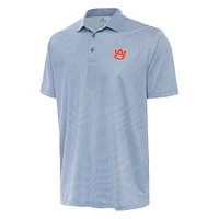 Men's Antigua Heather Aqua/White Auburn Tigers Rings Polo