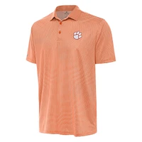 Men's Antigua Orange/White Clemson Tigers Rings Polo