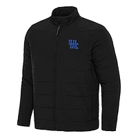 Men's Antigua Black Kentucky Wildcats Swelter Full-Zip Puffer Jacket